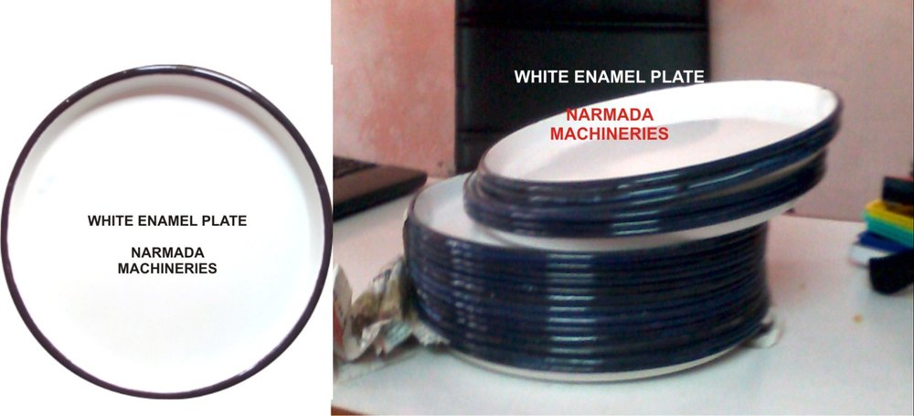 White Round Enamelled Plates 30 Cm Dia, For LAB TESTING, Size: 12 Inch