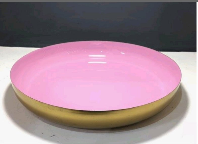 Iron Round Enamel Plate, Size: 8 Inch