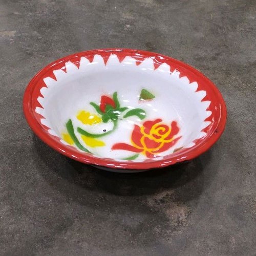 Ceramic Glass Round Enamel Plate