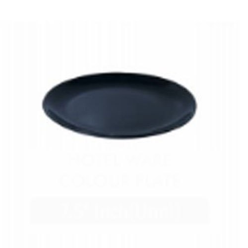 Round Black Porcelain Dinner Plate, Packaging Type: Carton, Size: Multiple