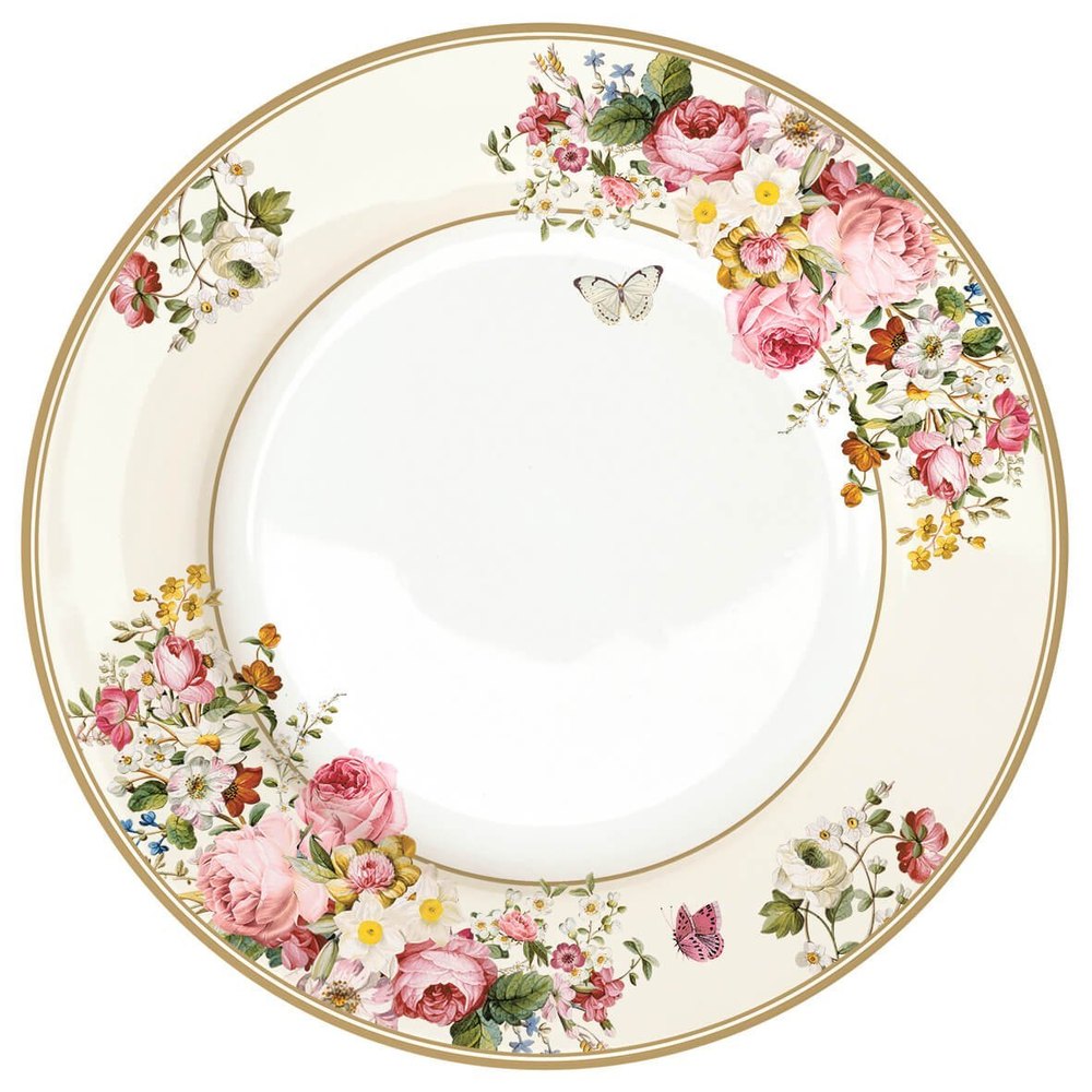 White Round Porcelain Dinner Plate, Size: 12 Inch