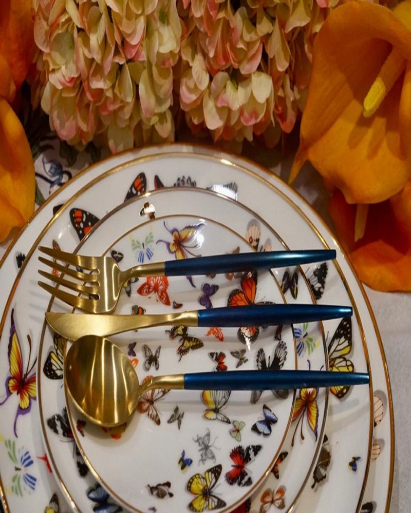 Butterfly Bright Colors Plates