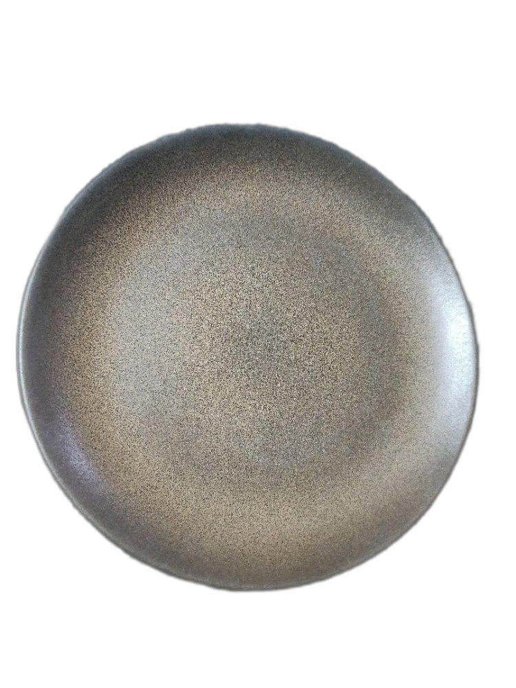Ceramic Round Silver Side Plate, For Home