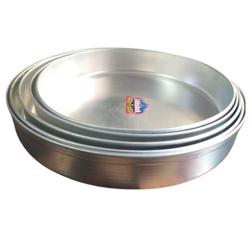 Abhishek Silver CnH-13 Aluminium Khaman Thal, Size: set