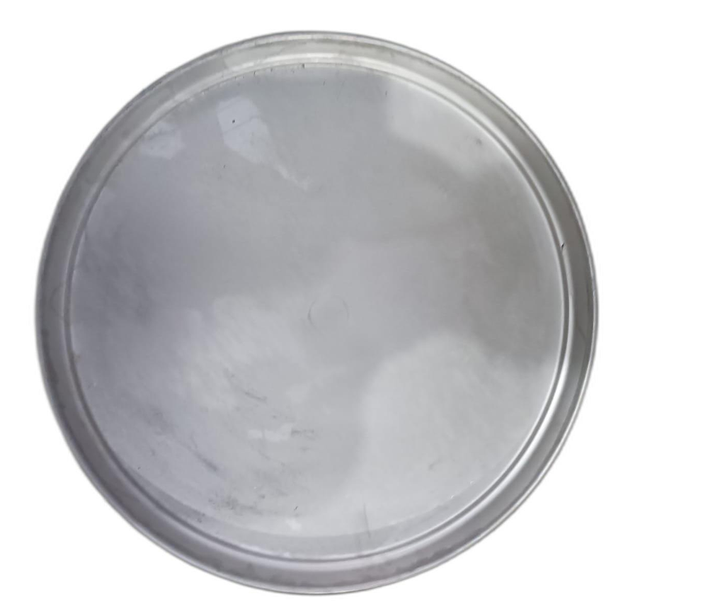 Anodized Silver Aluminium Round Thali