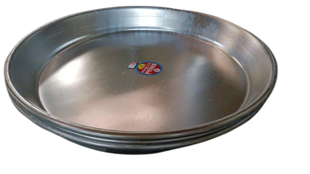 Polished Silver 28inch Aluminium Thali, Size: 28 Inches