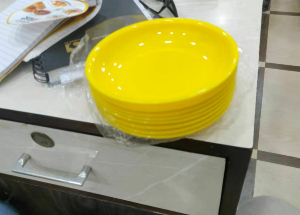 Oreo Plast Round Plastic Chinese Plate, For Hotel