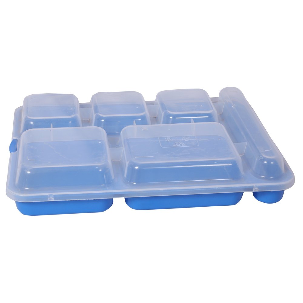 Plain Rectangular Blue Plastic Plate, For Hotel