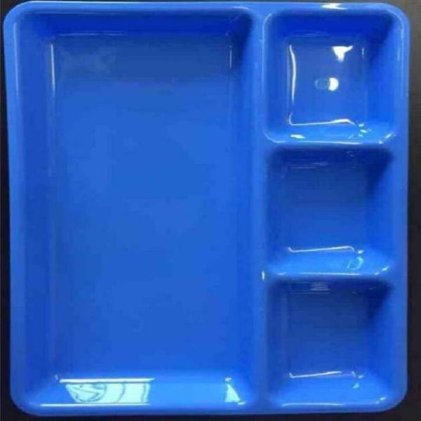 Sajavat White Plastic Pav Bhaji Plate