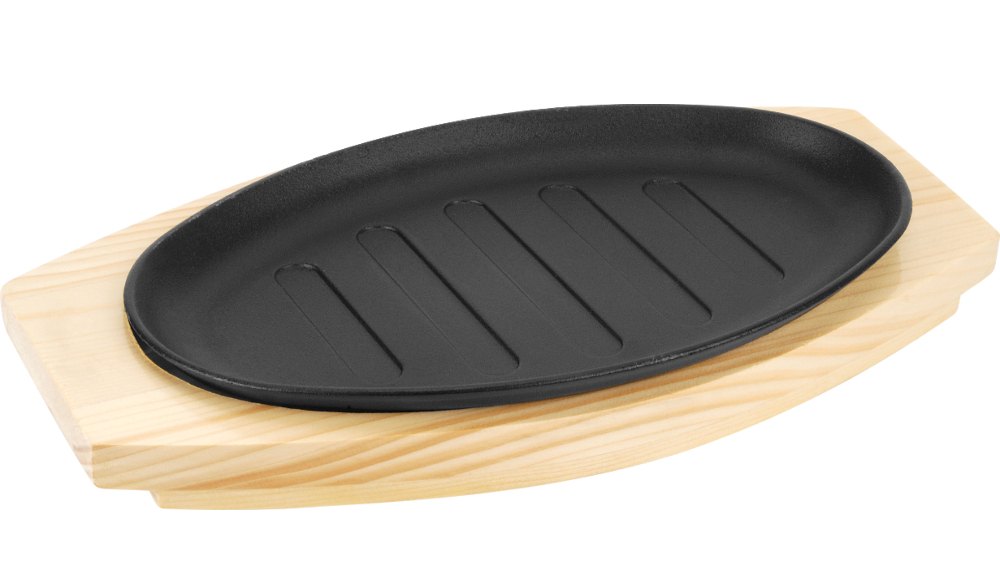 KVG Wooden Base Sizzler Plate