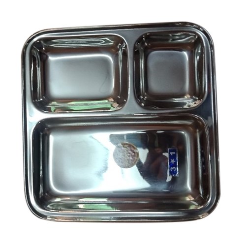 Bharat SS Stainless Steel Pav Bhaji Plate