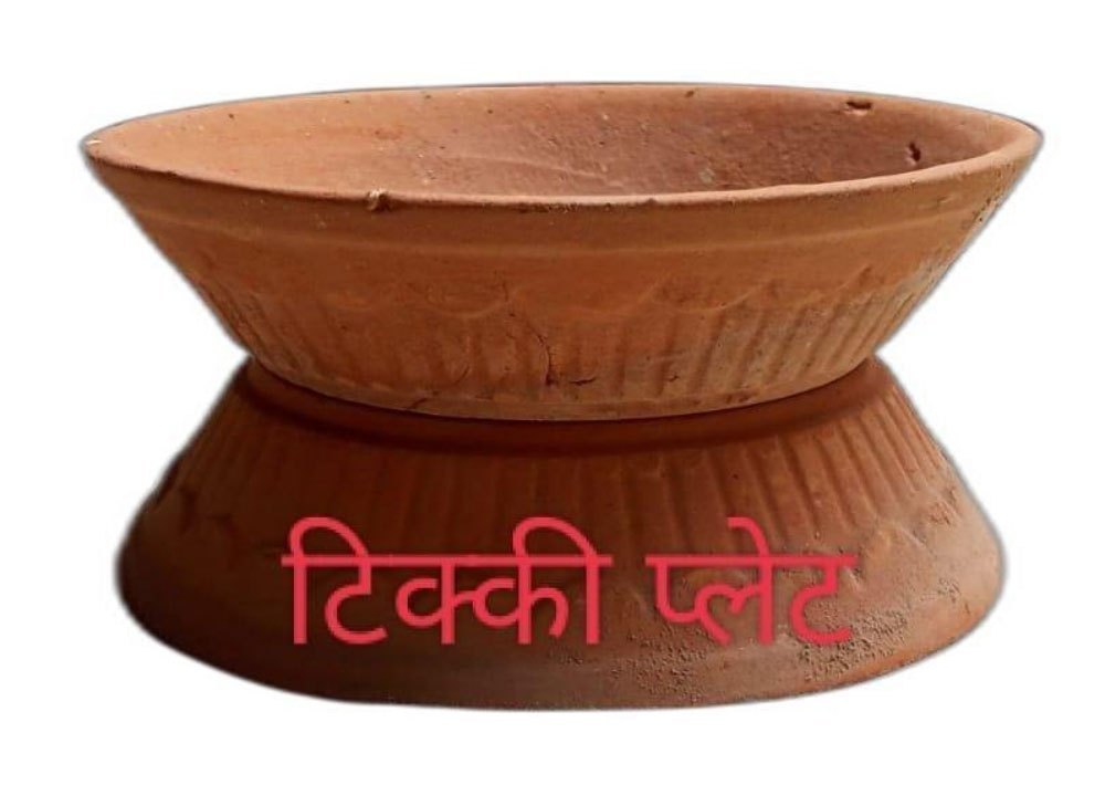 Plain Round Brown Terracotta Plate, For Home, Size: 6inch