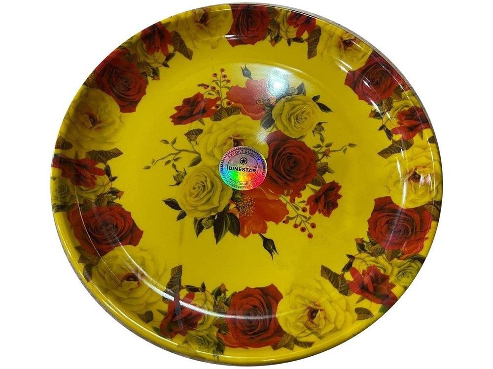 12.5inch Round Dinestar Floral Melamine Serving Plate