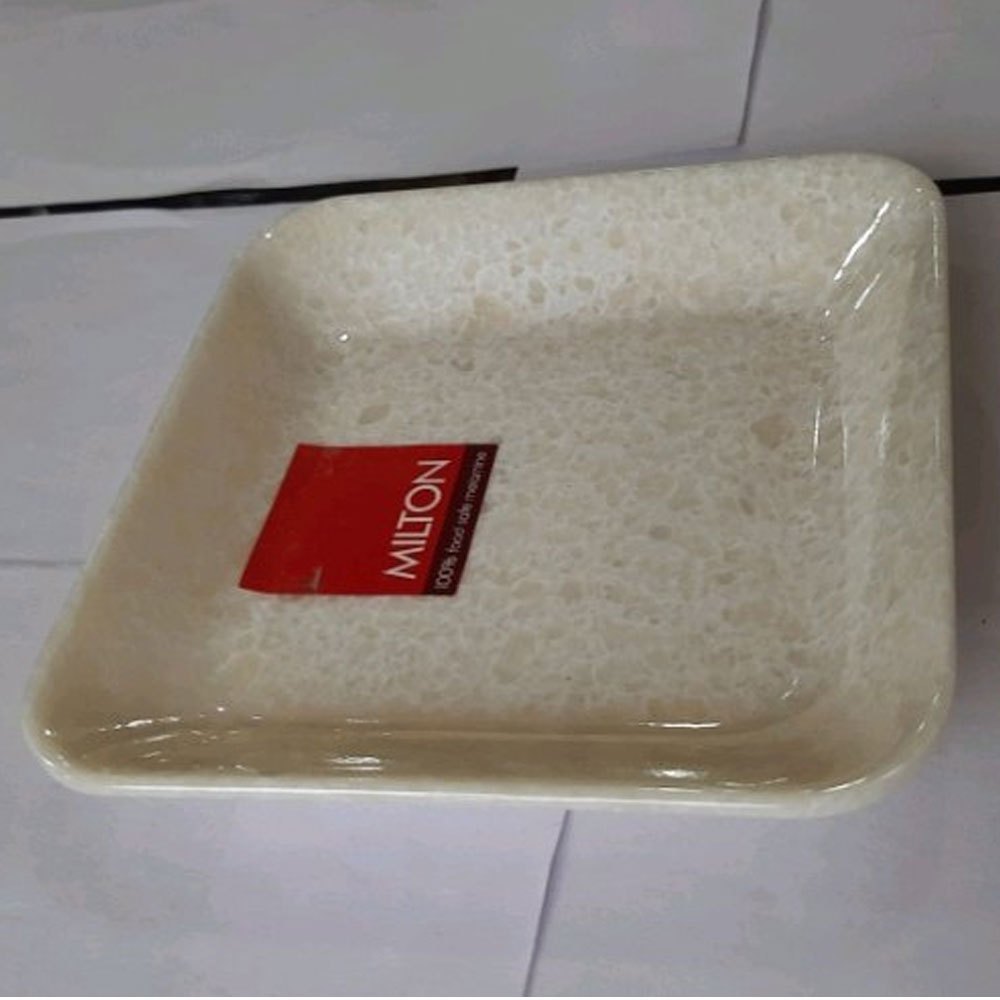 4 Inch Square Milton Melamine Starters Serving Plate