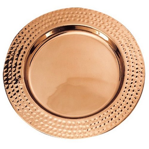 Metal Brown Charger Plates, For Restaurant
