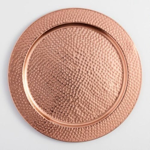 Round Metal Charger Plates/Wall Plate/Show Plate, Size: 13.5