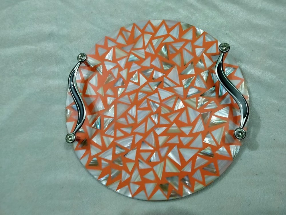 Imco oversease Round Mop Inlay Serving Trey, For Hotel