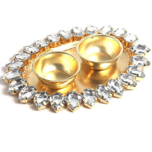 Ravi Rajvi Brass Oval Thali, For Gift