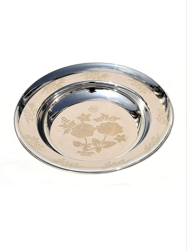 dipika Silver Stainless Steel Soup Plates, Size: 1 To 3