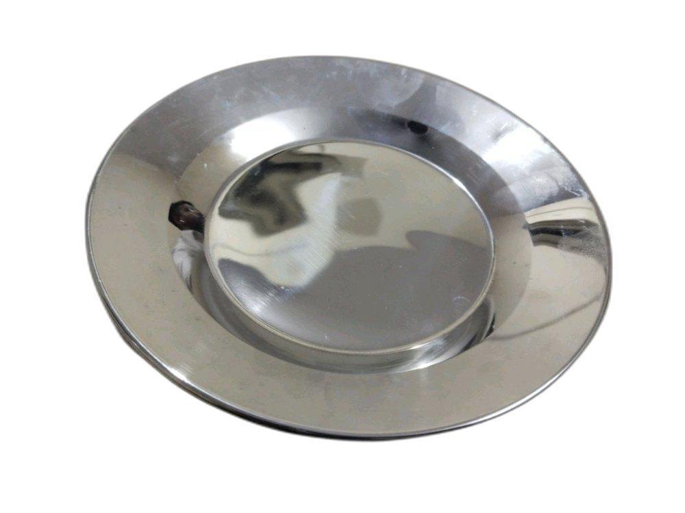 Silver Plain Stainless Steel Soup Plate, For Hotel