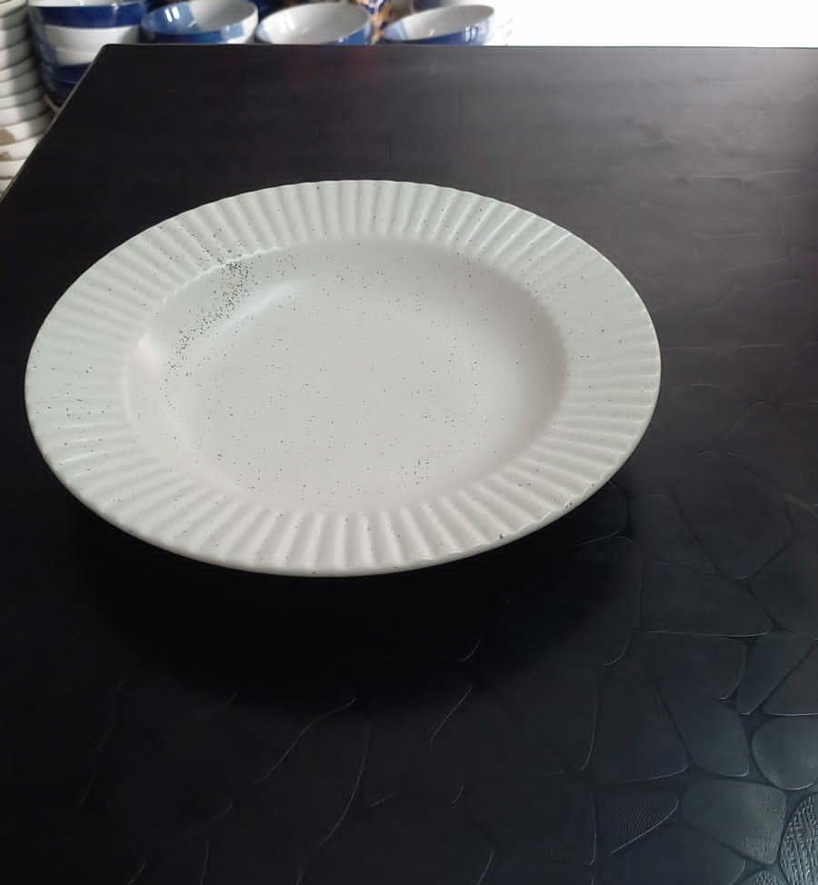 Neelkath traders Round Ceramic Soup N Pasta Plates, Size: 9 Inch