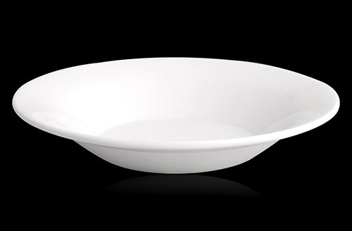Cornet White & Black Soup Plate, For Restaurant