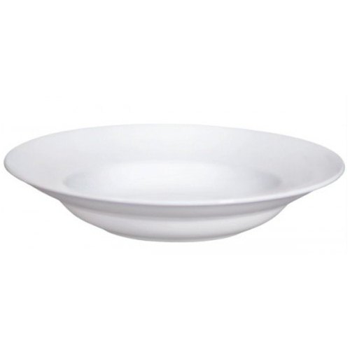 Round Clay Craft White Classic Soup Plate