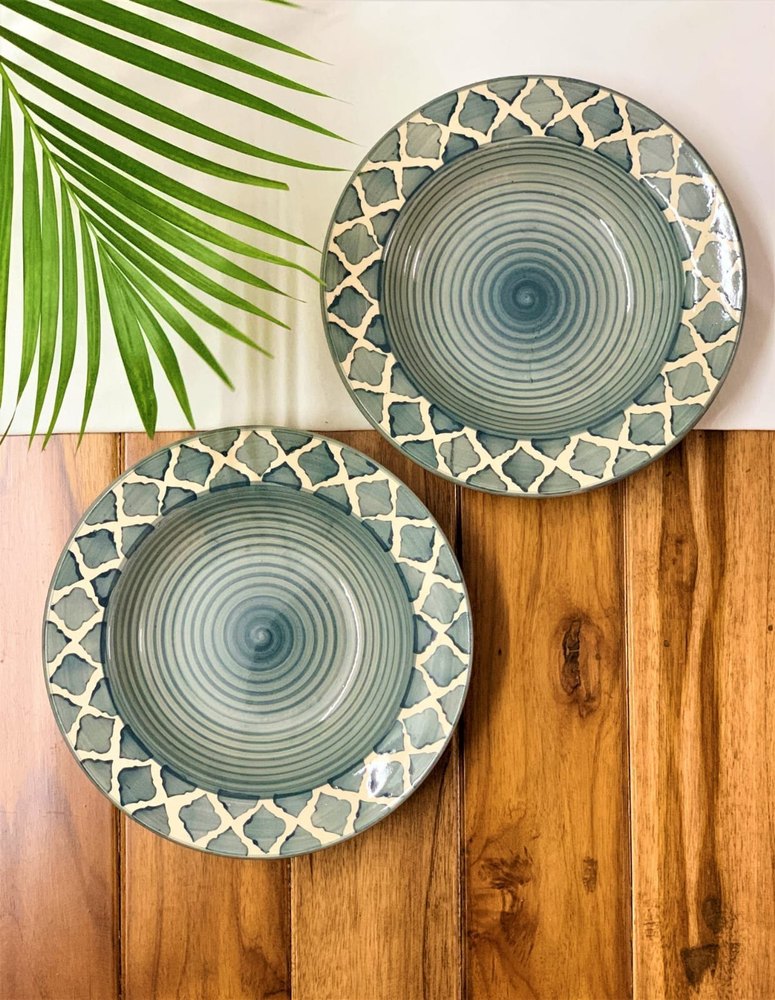 Printed Ceramic Soup Plates