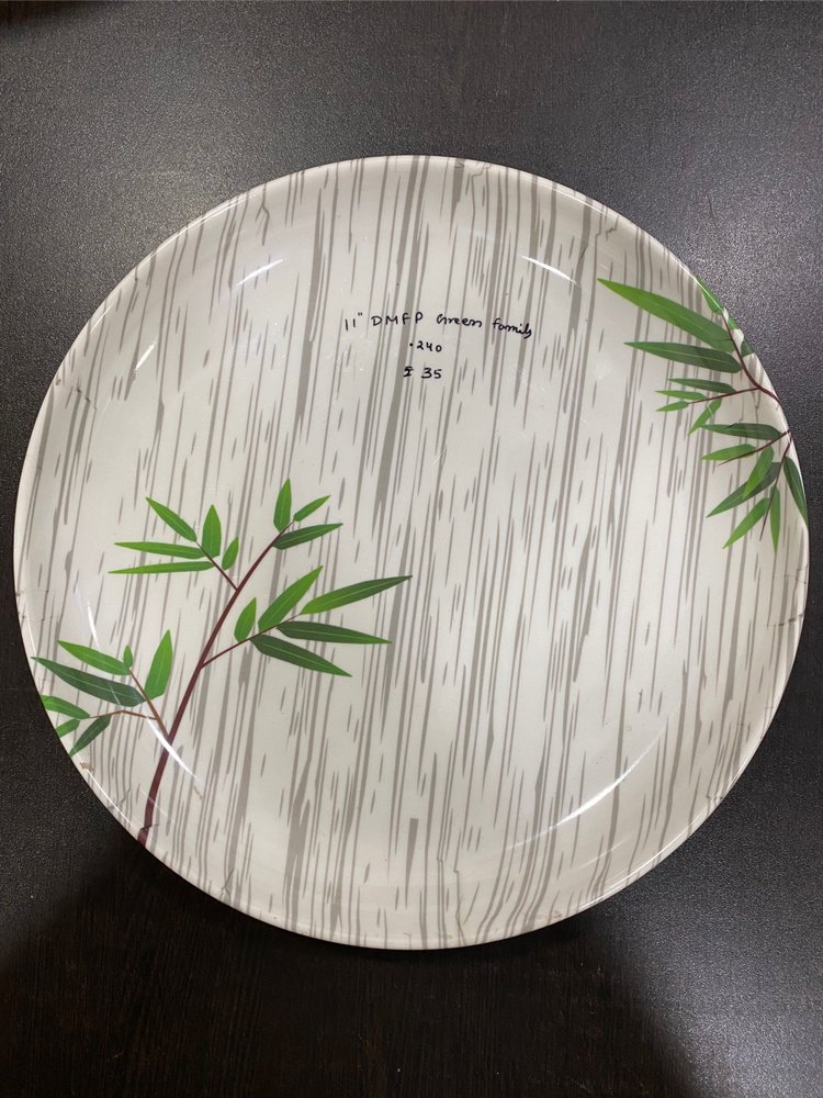 green earth White 11 Dmfp Deep Full Plate, For Hotel