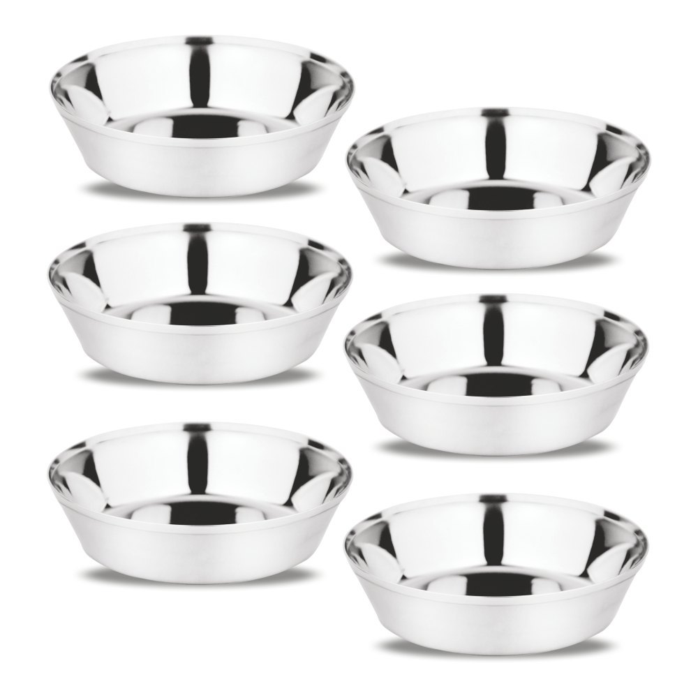 Prabha Silver Promotional Stainless steel Dessert Plate