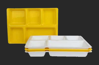 Cornet Black/White Partition Plate 5, For Hotel