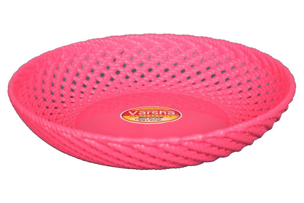 Varsha Plastic Round Fruit Plate