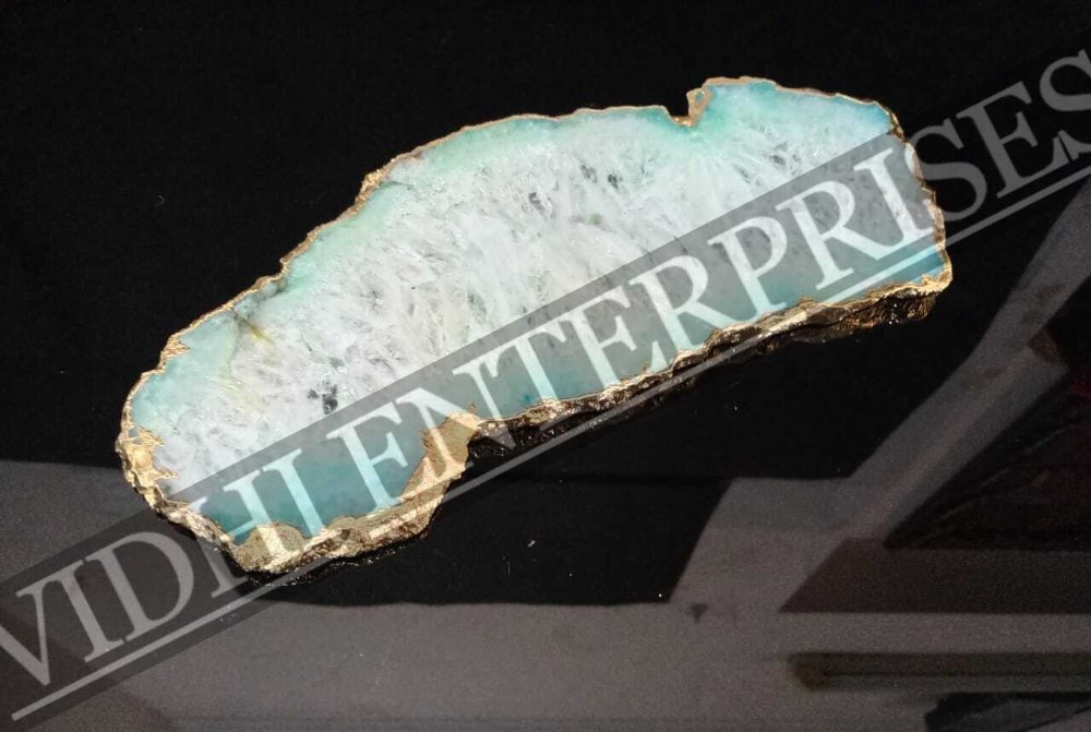NATURAL Agate Platter in 9 inch For Decoration