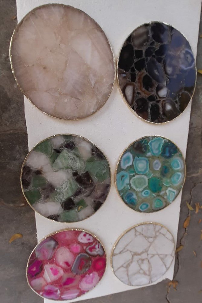 Resin Round EPOXY AGATE PLATTER, Packaging Type: Box, Size: 10 Inch