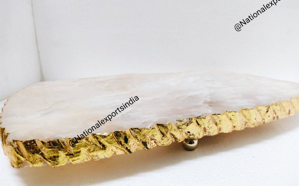 NEI Rectangle Agate Platter for Decoration