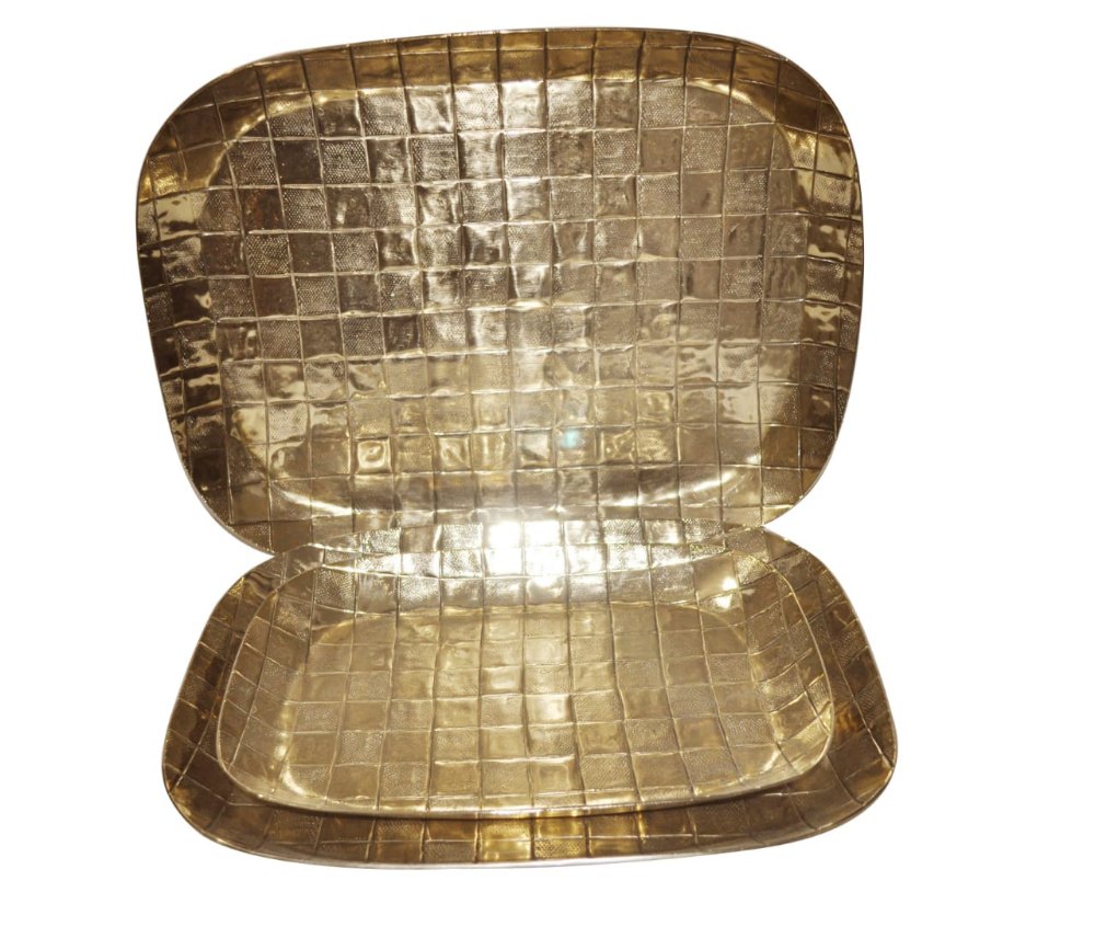 Aluminum Plate Brass Finish, Material Grade: Grade A, Size: 4 X 2 Inch