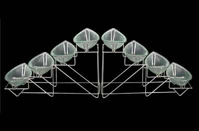 Cornet Glass Bowl - Revolving