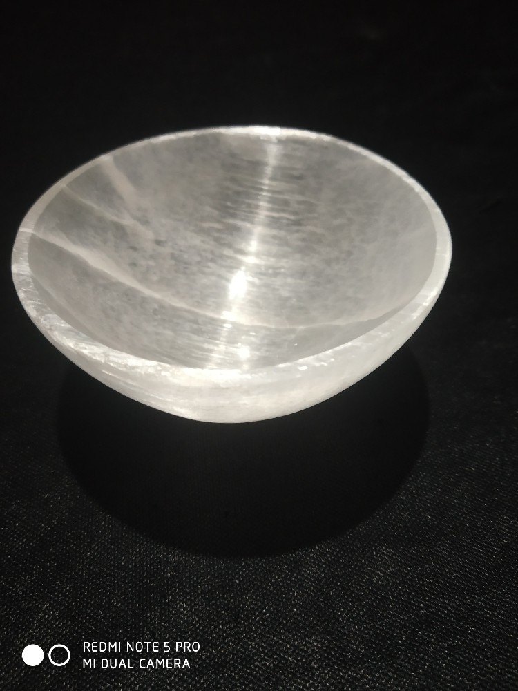 Round selenite bowl, Size: 3 Inch