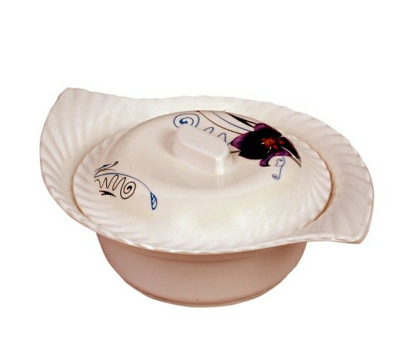 Maisha White Bowl, Set Contains: Customisable, Size: 7 Inch