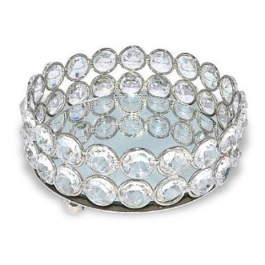 Teeco Industries White Crystal Bowl, For Home, Hotel