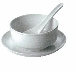 Ridhi Sidhi Gray Poly Carbonate Soup Bowl, For Home