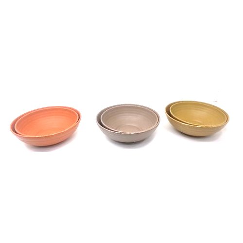 Round Matt Finish Harmony Melamine Serving Bowl, Size: Approx 200 mL