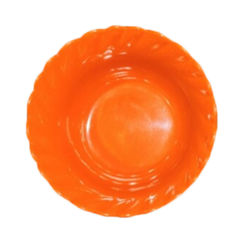 AI Orange Melamine Round Bowl