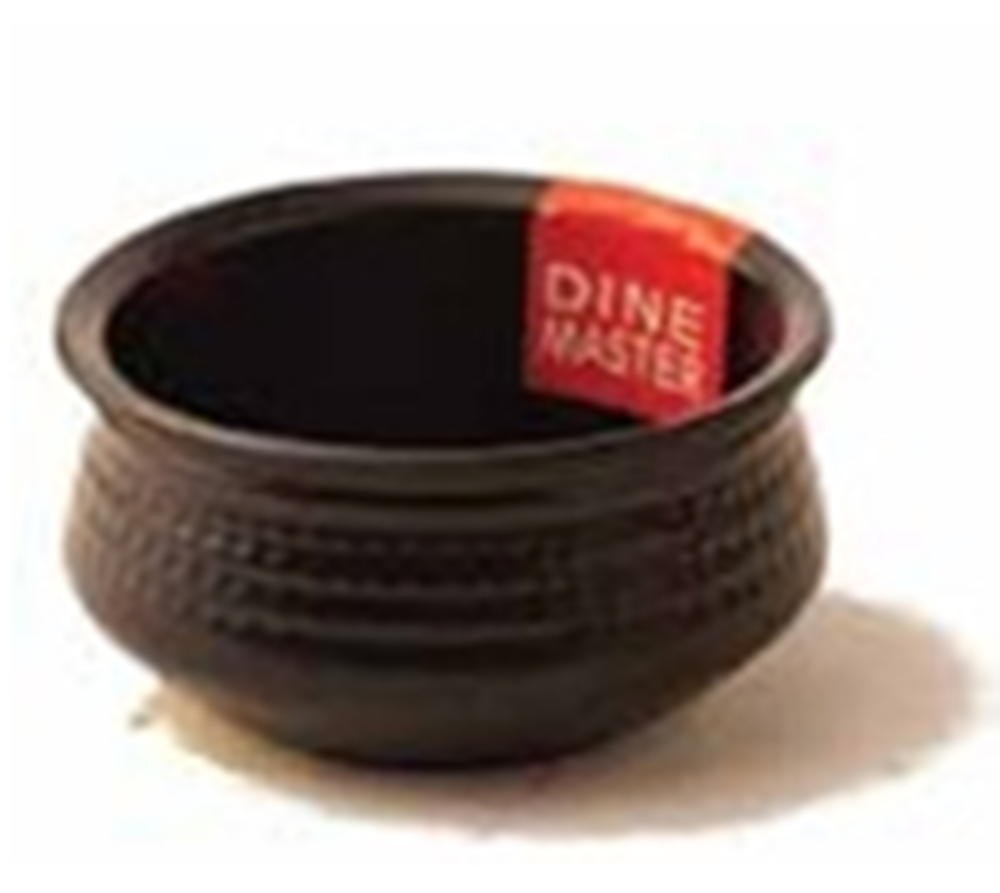 Black Mini Melamine Handi, For Hotel, Size: 4 Inch & 7 Inch