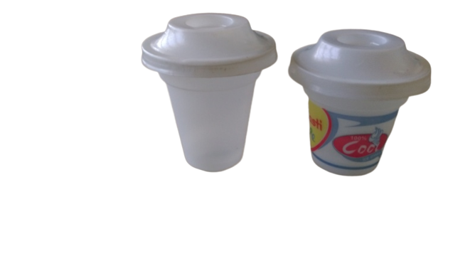 White Round Ice Cream And Kulfi Cups With Lids, Size: 150ml