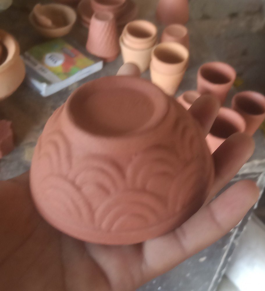 Brown Terracotta Natural Matti Clay Bowl 150 Ml, Packaging Size: Per Box 120 Pis