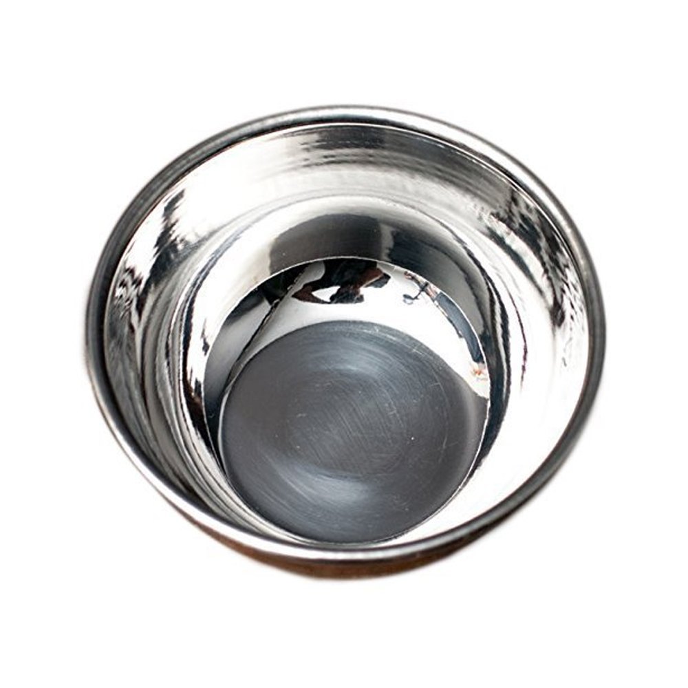 Kuvi Silver Copper Round Bowl, For Home