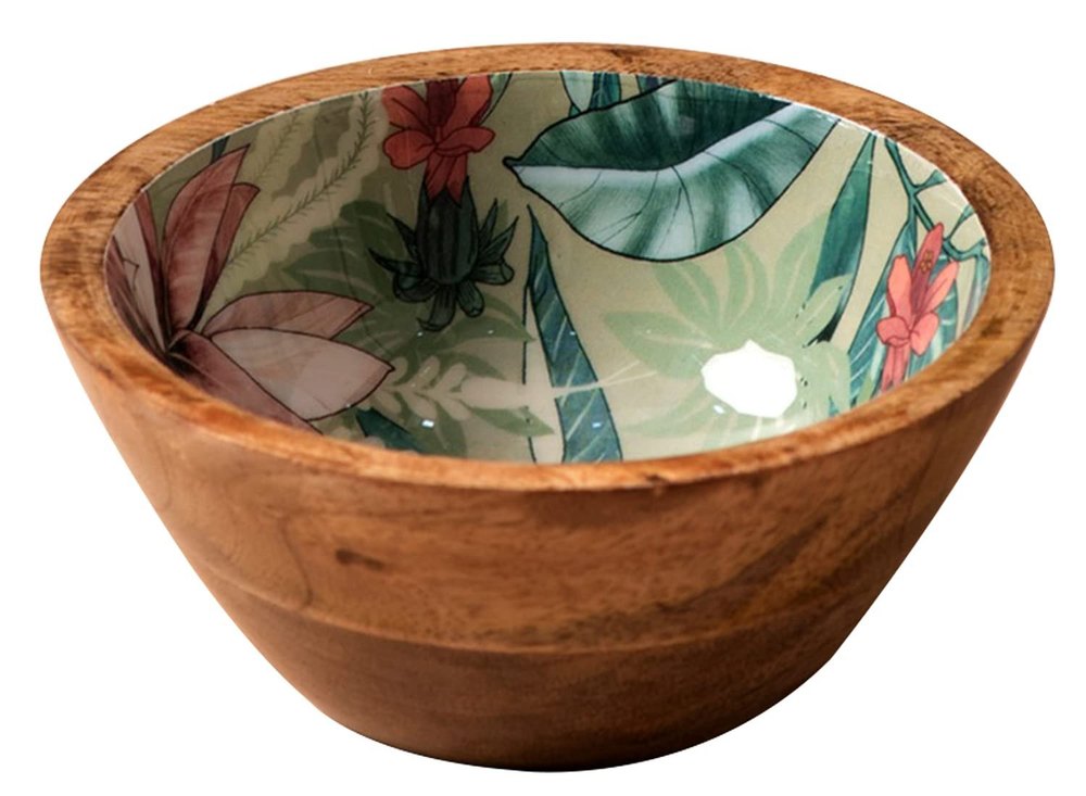 Natural Plain Mango Wood Serving Bowl, For Restaurant, Size: 6 X 4