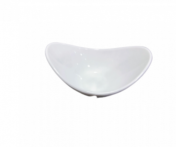 White Oval MELAMINE SALAD BOWL (MOON BOWL), For Serving, Size: 10 And 8