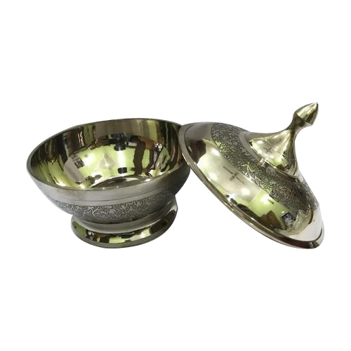 Bronze Serving Bowl, Shape: Round